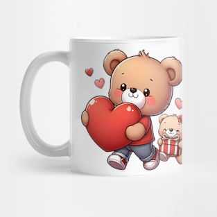 Valentine's Cartoon Delights T-Shirt Mug